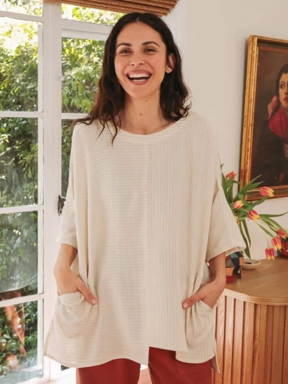 NWT OddBird Co. Hayal Top in Ivory